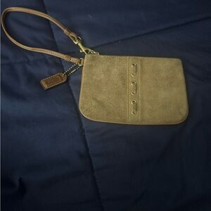 Tan Wristlet Clutch